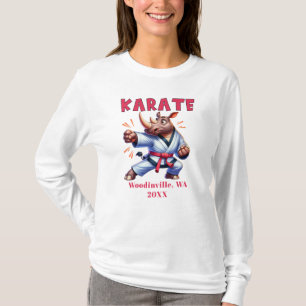 Personalise Karate Practitioner Location Date Name T-Shirt