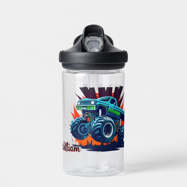 Personalise Kids Big Wheels Water Bottle (Front)
