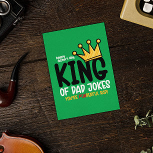 Personalise King of Dad Jokes Card