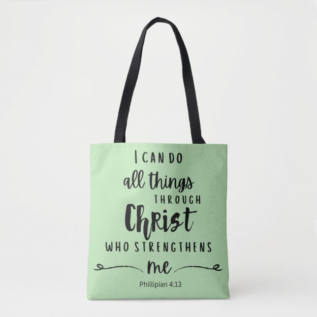 Personalise l Scripture l Christian l  Tote Bag (Front)