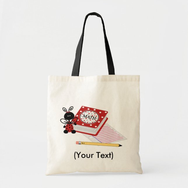 Personalise Lady bug Tote Bag (Front)
