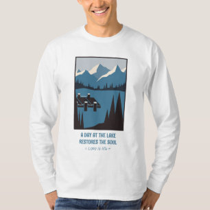 Personalise Lake is Life, A Day at the Lake  T-Shirt