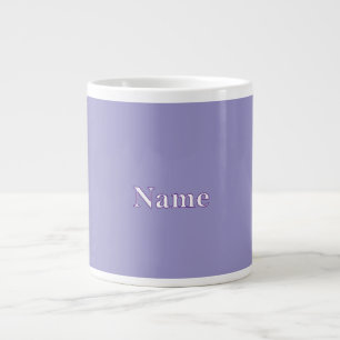 Personalise Lavender Personalise With Name  Large Coffee Mug