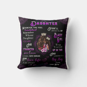Personalise Letter To My Daughter From Mum Cushion