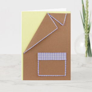 Personalise light brown Birthday blazer Card