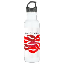Personalise Lips Water Bottle