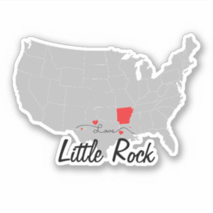 Personalise - Little Rock, Arkansas Map US