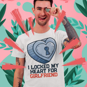 Personalise "! locked my Heart" T-Shirt