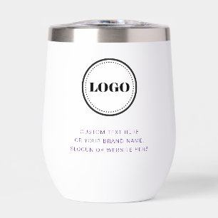 Personalise Logo Thermal Wine Tumbler No Minimum
