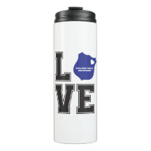 Personalise Love Heart Badge Police Support