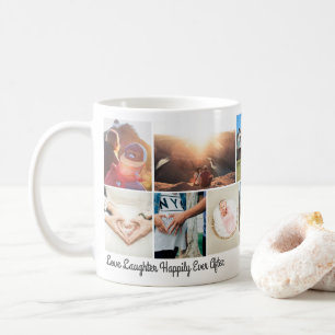 Personalise Love Laughter Happily Ever After Coffee Mug