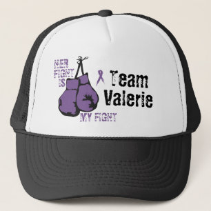 Personalise Lupus Support Her Fight is Mine Boxing Trucker Hat
