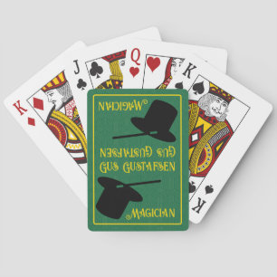 Personalise Magician Top Hat Playing Cards