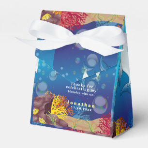 Personalise Marine Theme Boys Happy Birthday Favour Box