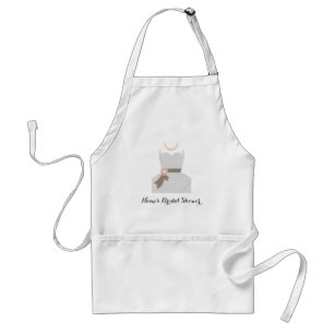 Personalise Me! Bridal Shower Apron-Autographable Standard Apron