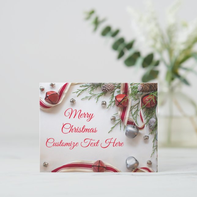 Personalise Merry christmas cards (Standing Front)