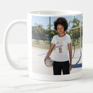 personalise merry christmas  Happy and Free Dog Coffee Mug