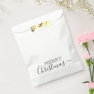Personalise: Merry Christmas Text Favour Bags