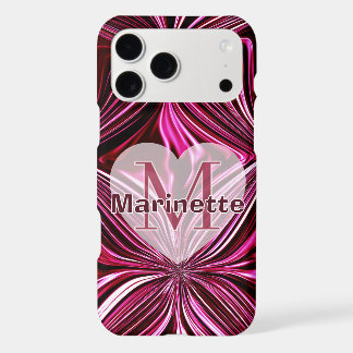 Personalise Midnight Pink Marble Geometric Pattern
