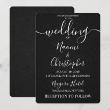 Personalise: Minimal Black Texture Wedding