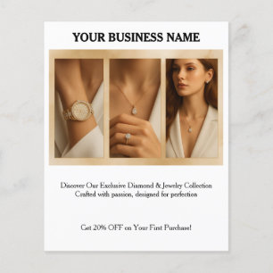 Personalise Minimal Photo Business Marketing Flyer