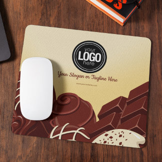 Personalise Modern Chocolate Business Mousepad