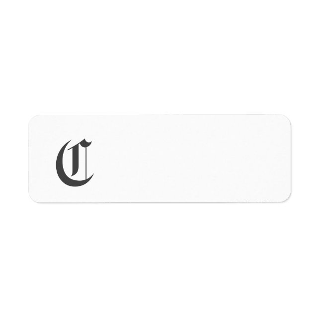 Personalise Monogram C  With Your Name (Front)