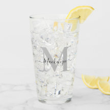 Personalise Monogram Initial Name Drinking