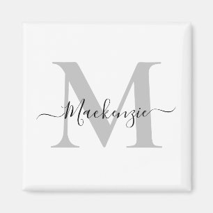 Personalise Monogram Initial Name Magnet