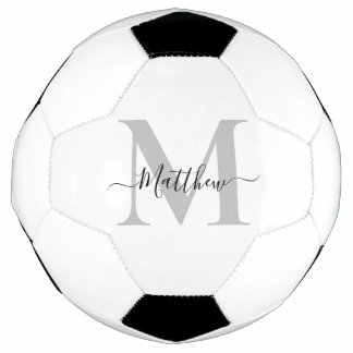 Personalise Monogram Initial Name Soccer Ball