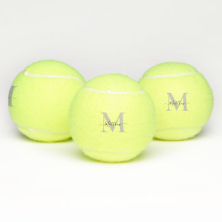 Personalise Monogram Initial Name Tennis Balls