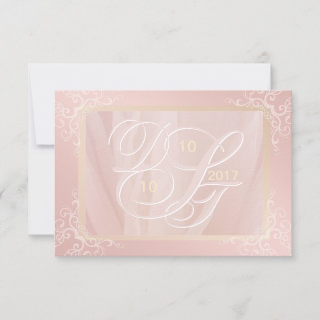 Personalise Monogram RSVP Card (Front)