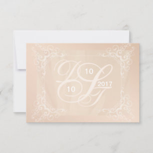 Personalise Monogram RSVP Card