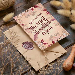 Personalise Most Beautiful Mum Card