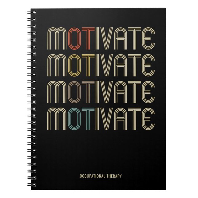 Personalise Motivate Occupational Therapy Notebook (Front)
