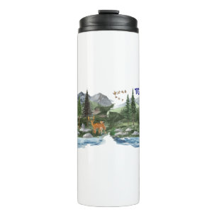 Personalise Mountain High Wildlife Thermal Tumbler