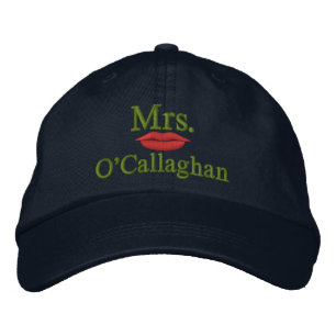 Personalise Mr & Mrs Embroidery Embroidered Cap