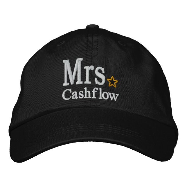Personalise Mr & Mrs Embroidery Embroidered Cap (Front)