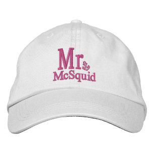 Personalise Mr & Mrs Embroidery Embroidered Cap