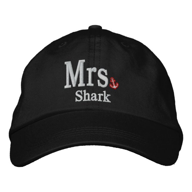 Personalise Mr & Mrs Embroidery Embroidered Cap (Front)