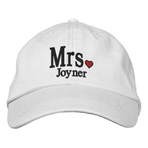 Personalise Mr & Mrs Embroidery Embroidered Cap