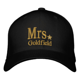 Personalise Mr & Mrs Embroidery Embroidered Cap
