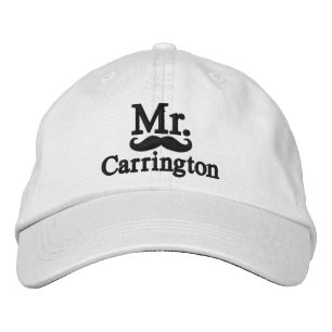 Personalise Mr & Mrs Embroidery Embroidered Cap