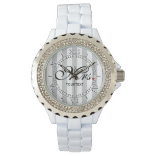 Personalise Mrs. Wife Bride Click for Custom Colou Watch