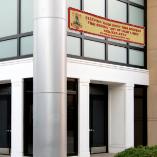Personalise Muay Thai Martial Arts School Large Banner