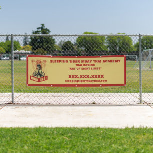 Personalise Muay Thai Martial Arts School Large Banner
