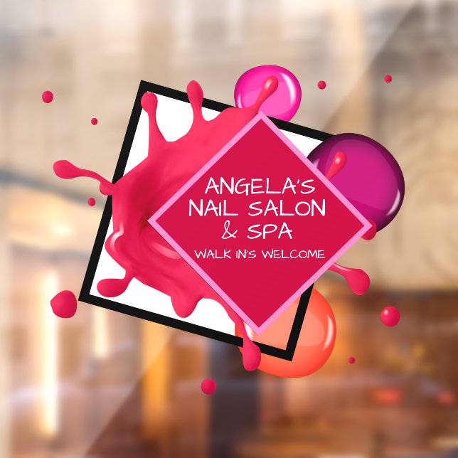 Personalise Nail Salon Spa Shop Front  (Sheet 2)