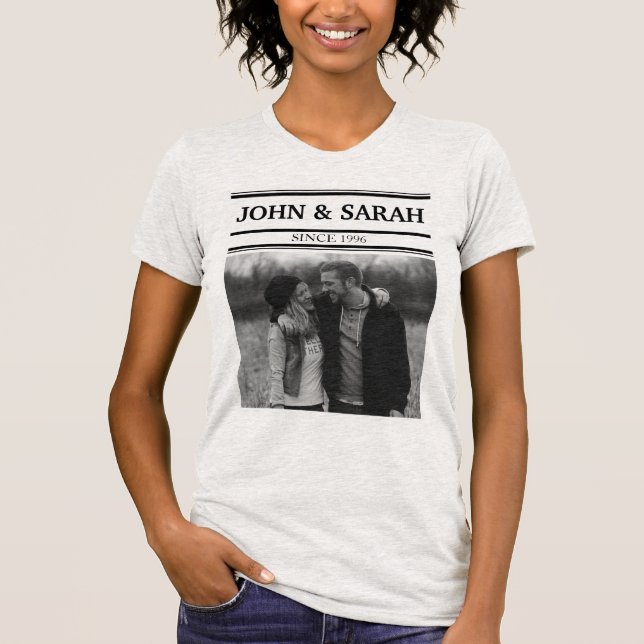 Personalise Name And Photo T-Shirt (Front)