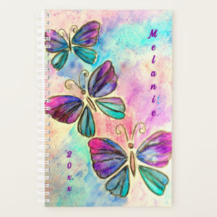 Personalise Name and Year Planner with Butterflies