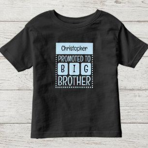 Personalise name big brother blue toddler T-Shirt